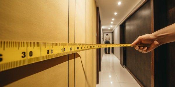 measuring the hallway before moving a recliner